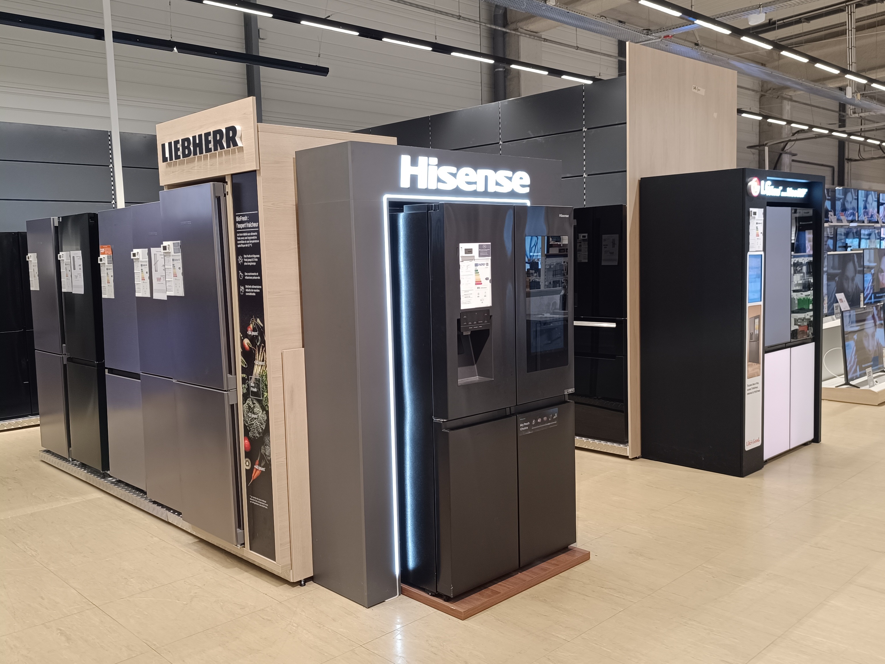 Boulanger Biganos Arcachon rayon refrigerateur