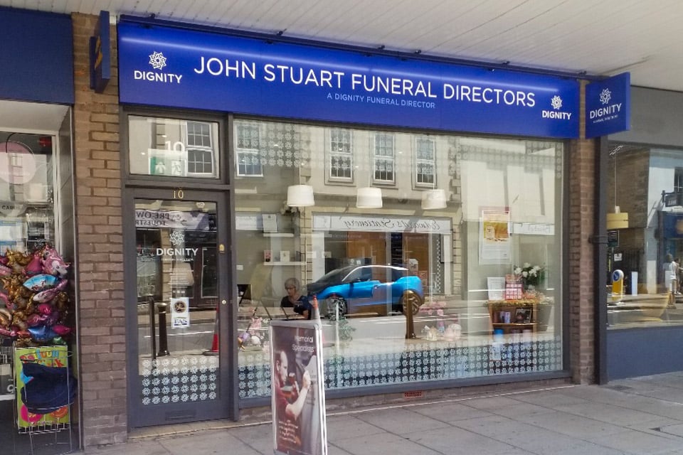 John Stuart Funeral Directors at Hillworth Road, Devizes, Wiltshire.
