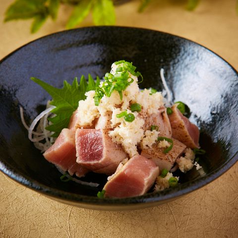 炙りマグロと山わさび