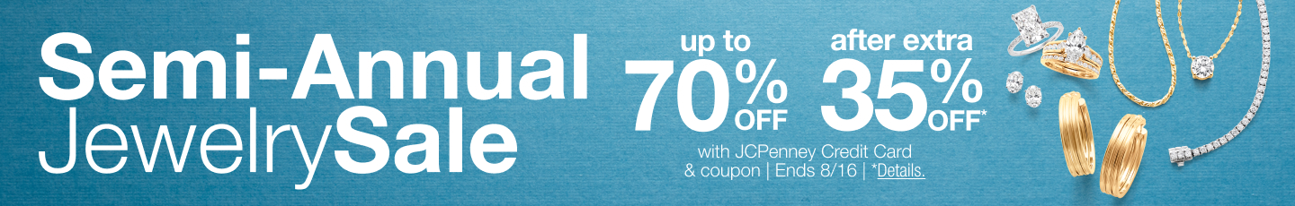 Save up to 70% off during JCPenney's Semi-Annual Jewelry Sale!