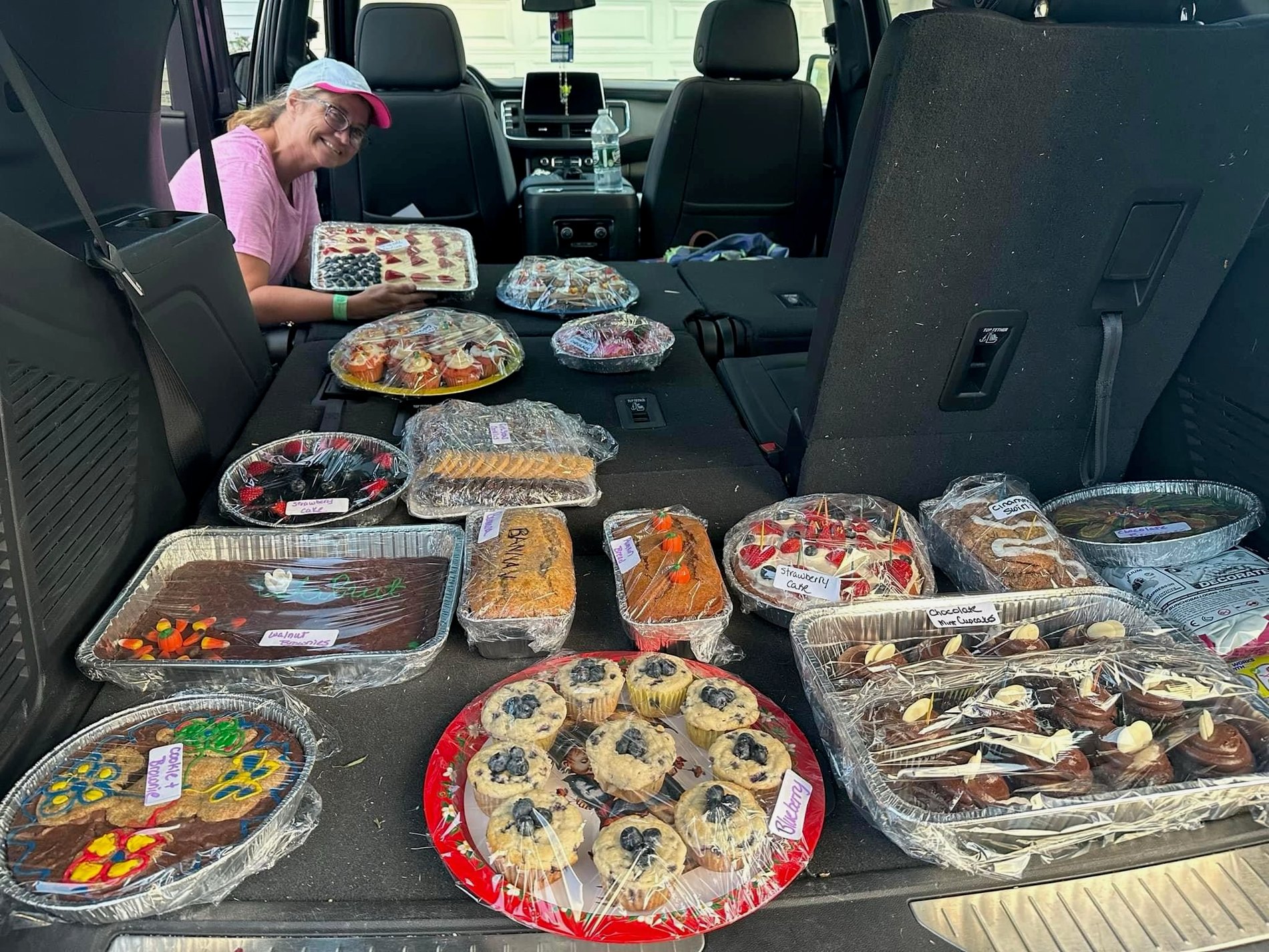 I baked the deserts to give to the Adams Fire Department to Raise money for them in a Bake Raffel
