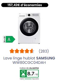 lave linge samsung