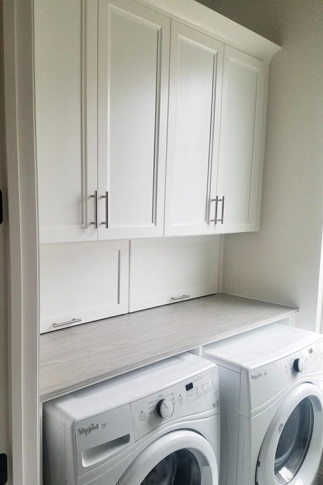 Laundry Room Light gray cabinets for laundry room California Closets New Orleans & Gulf Coast in Baton Rogue, LA