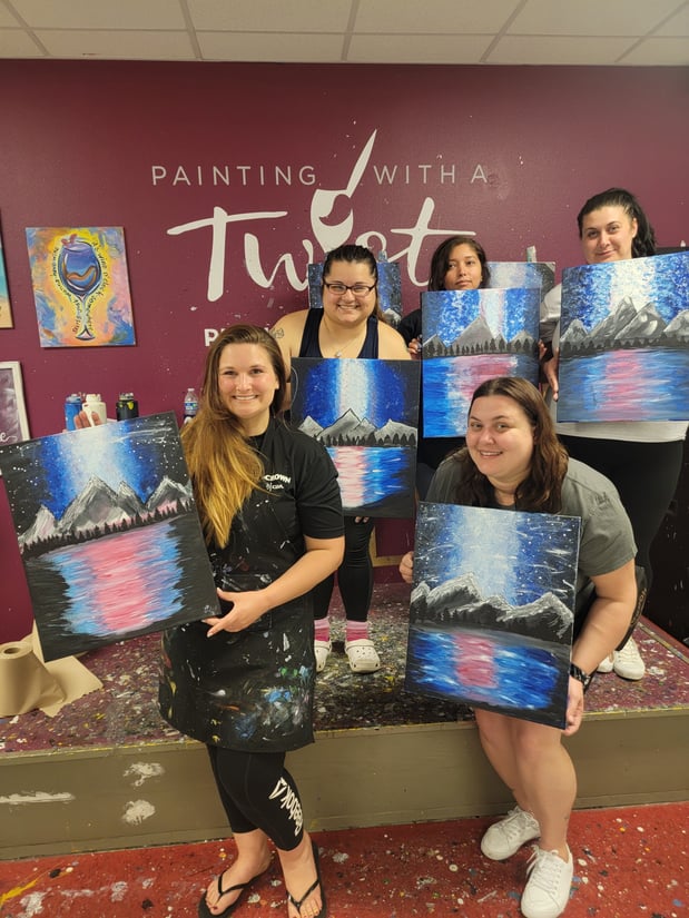 Team Outing- Painting with a Twist
Elizabeth, Katie, Erna, Jaelene, Sabine