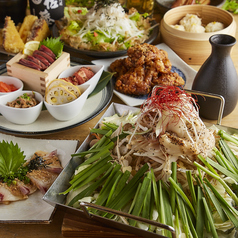 【まんぷくコース】自慢の看板メニューも選べる3種のメイン付+3時間飲み放題付 《8品4000円》