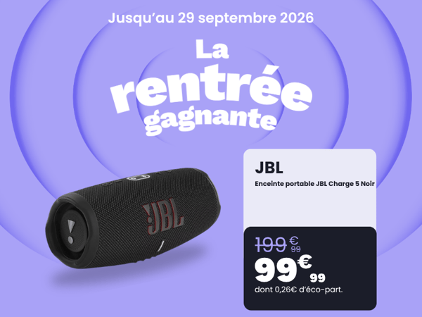 Enceinte portable JBL Charge 5 Noir