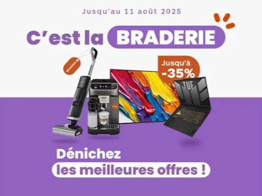 C'est la braderie jusqu'au 11 août dans votre magasin Boulanger Beauvais