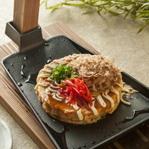 山芋鉄板焼き(お好み焼き風)