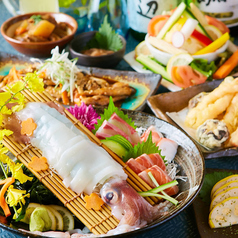 12~1月◆イカ姿造・牛タンの鉄板焼き付「つくもの定番」コース◆2h飲放付9品【3500円(税抜)】