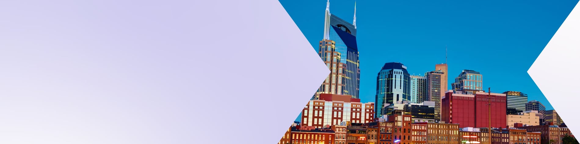 the skyline of Nashville, Tennessee