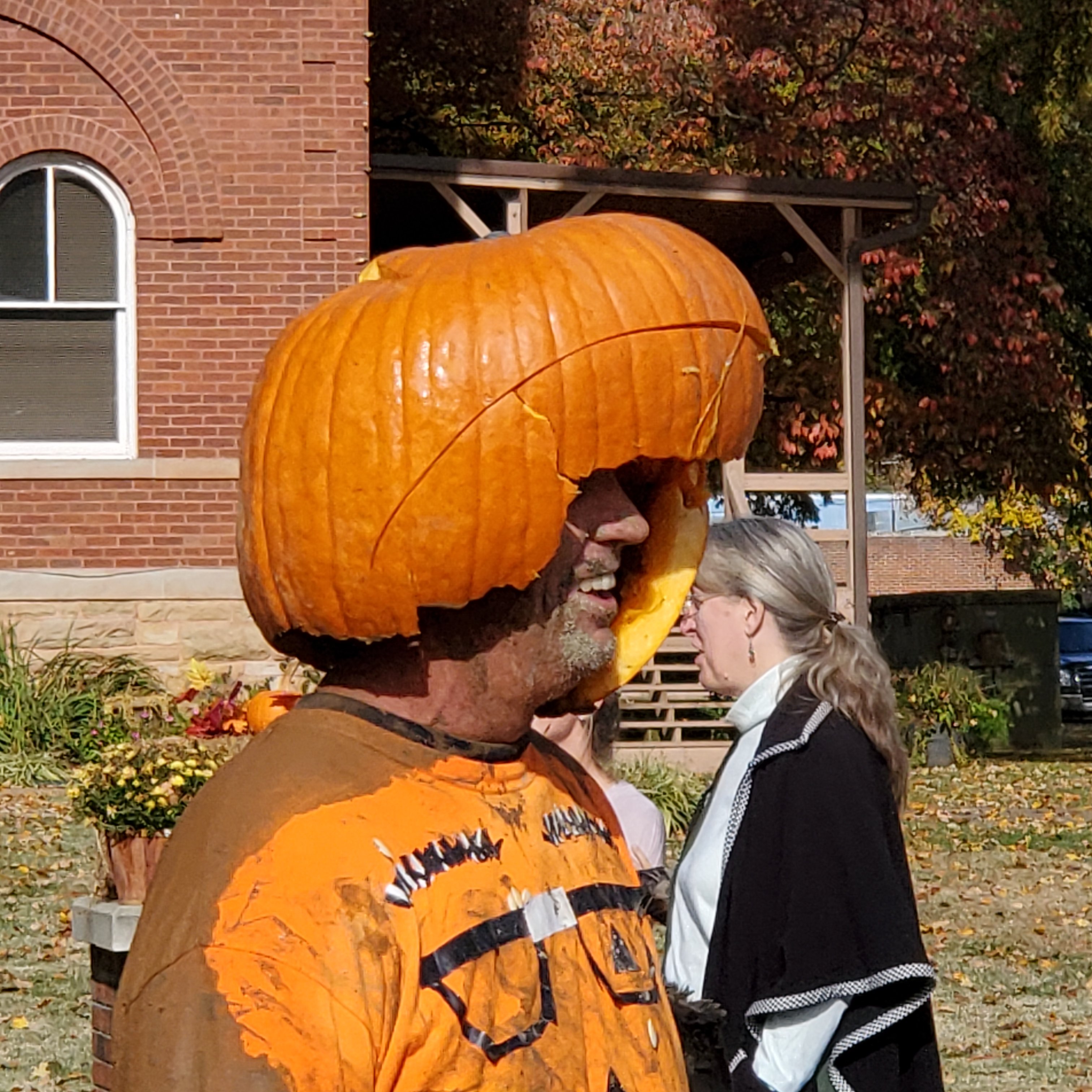 Toby the Pumpkin head.
