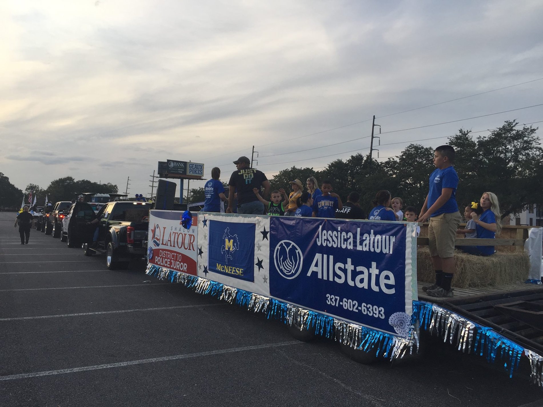 Jessica Latour Allstate supports the McNese Cowboys! Homecoming Parade 2017.