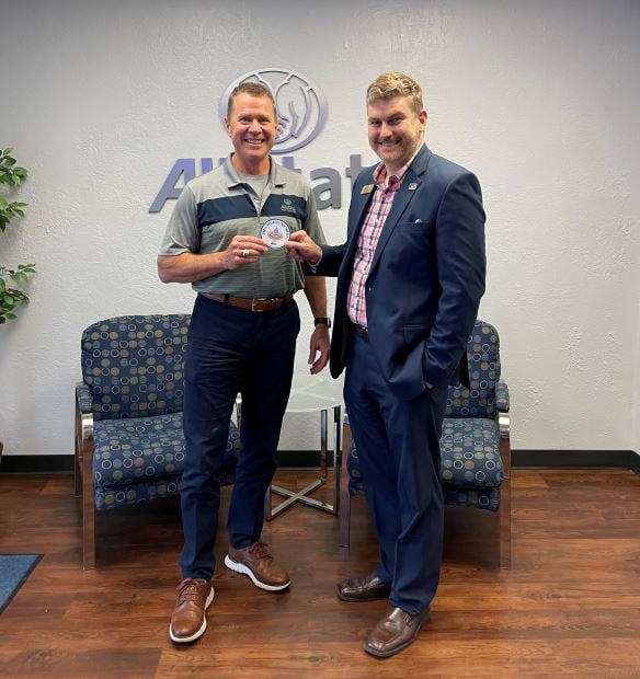 I was proud to have my picture with the CEO of the Greater East Texas United Way, Dr. Evan Dolive, for our donation to this great organization.