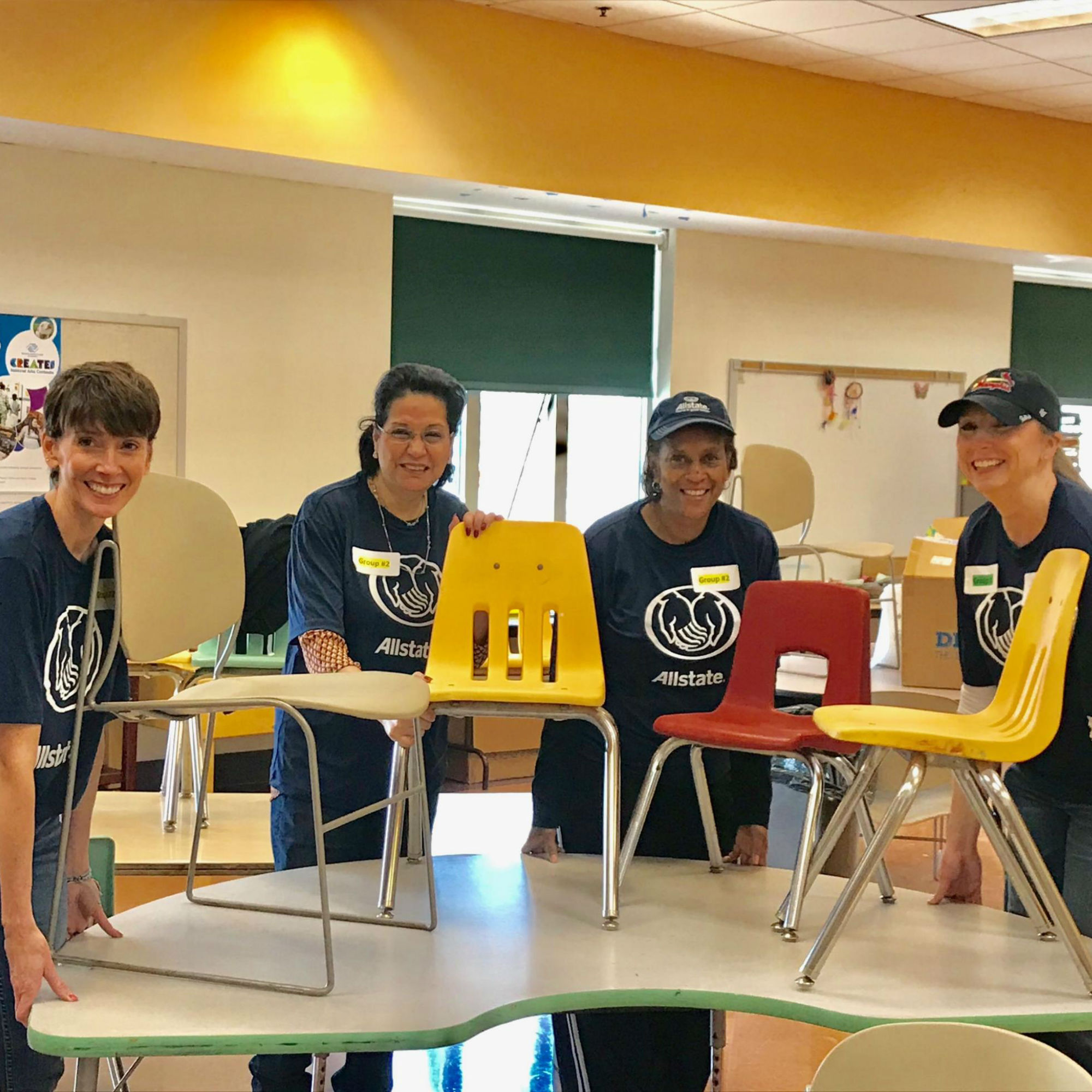 Volunteering with other Allstate agency owners for Normandy Schools Collaborative and earned a $25,000 Allstate Foundation Helping Hands Grant to remodel the Washington Elementary School library.