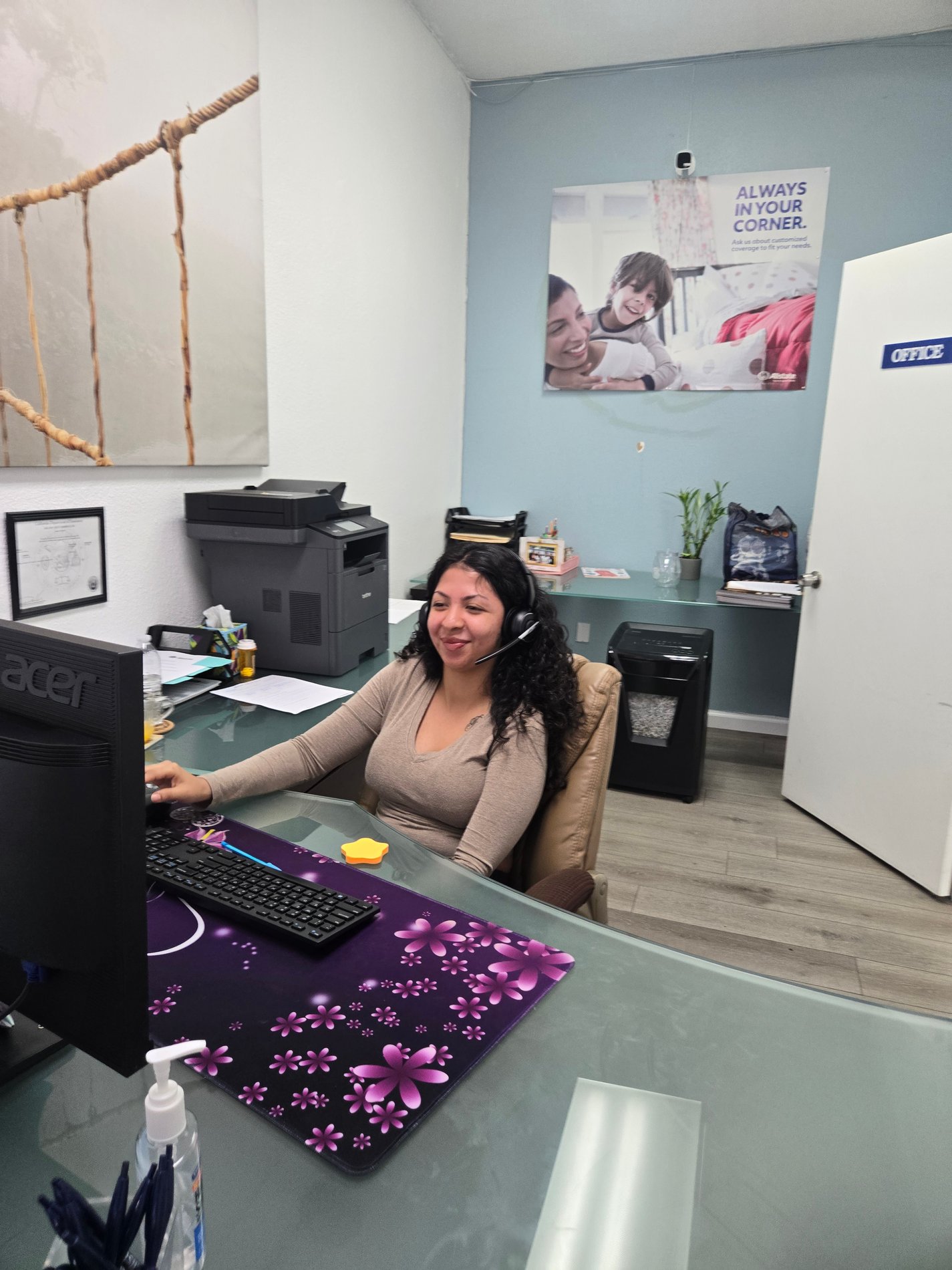 Melany helping Baldwin Park families find personalized auto and home insurance solutions at the Castaneda Agency.
