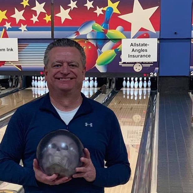 Bowling with our Allstate insurance team at the NVFS Serve bowl-a-thon