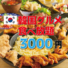 ★全62品★UFOフォンデュなど人気韓国料理が食べ放題『韓国Sプラン』⇒3000円(税込)