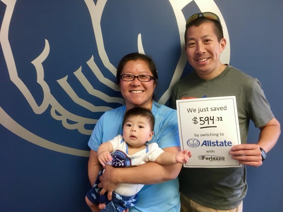 This family is thrilled to be saving so much with The Ferlazzo Agency!