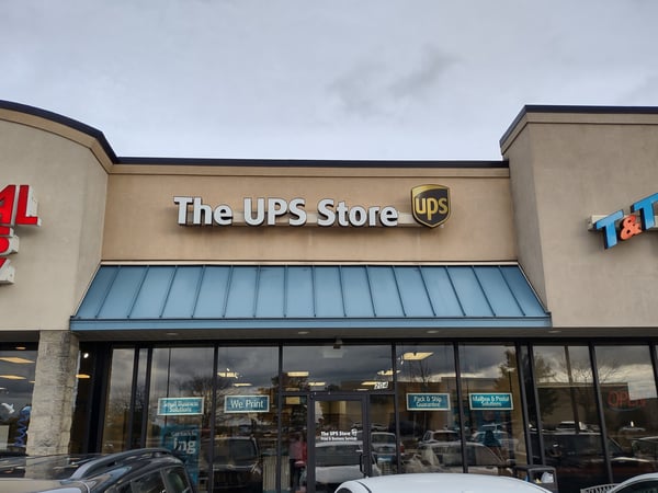 Facade of The UPS Store Next to the Beaver Valley Mall