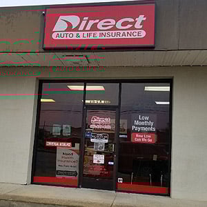 Front of Direct Auto store at 316-C North Davis Avenue, Cleveland