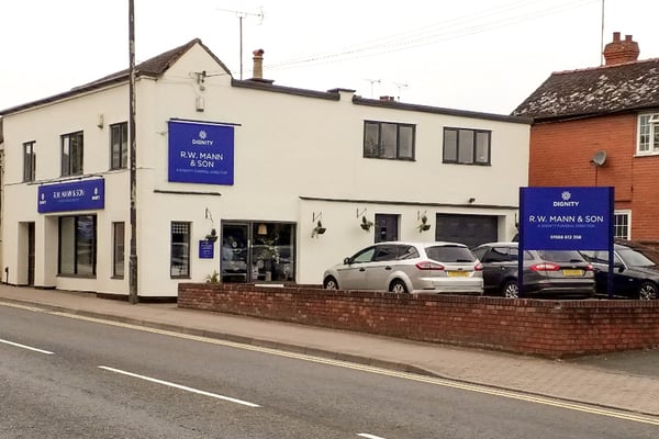 R. W. Mann & Son Funeral Directors in Leominster, Hertfordshire.