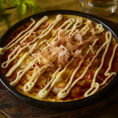 山芋鉄板焼き(お好み焼き風)