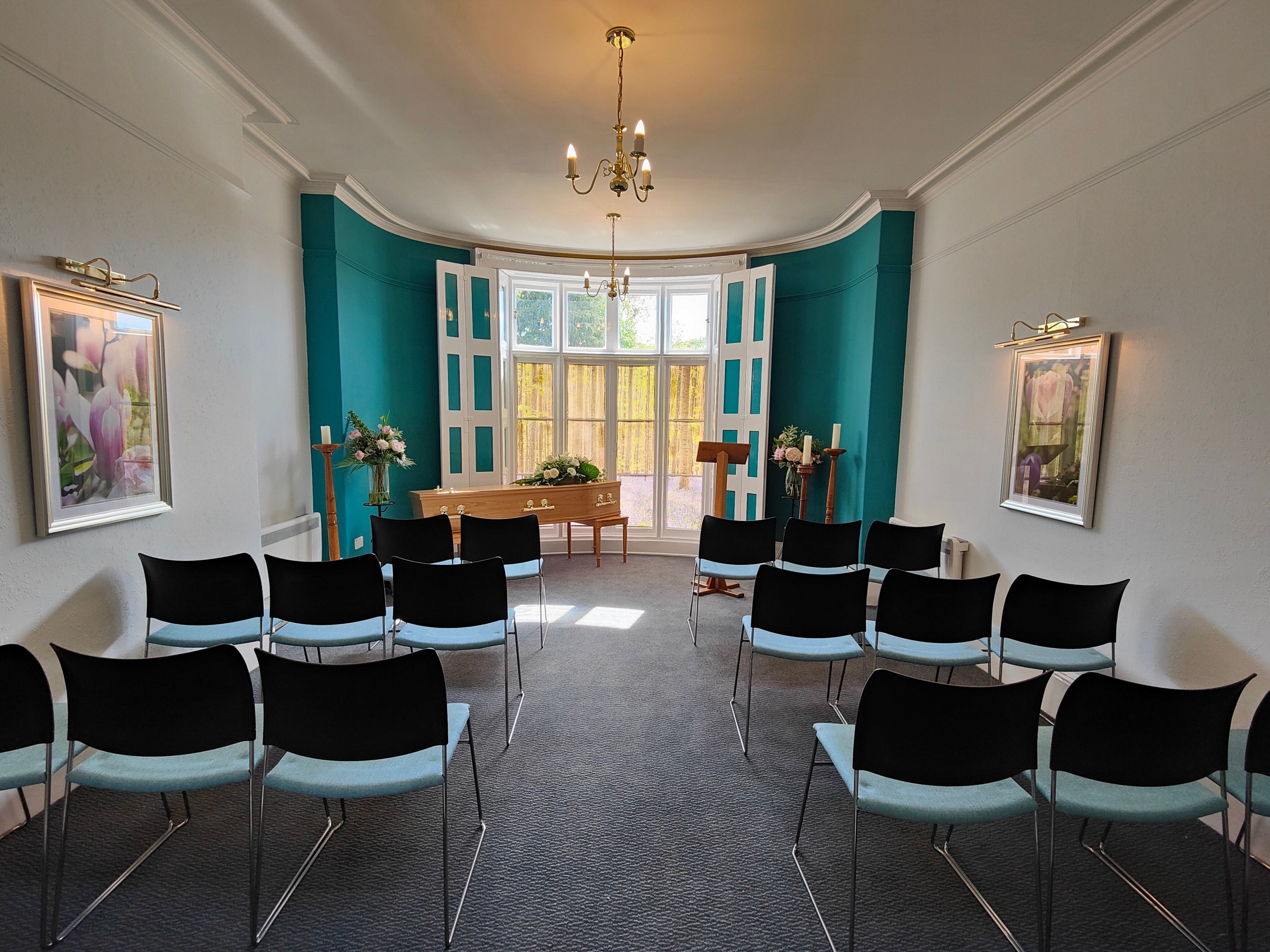 The front of our purpose-built service chapel