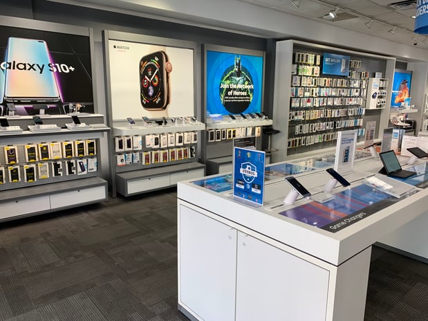 Left side of inside store