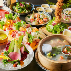 【女子会】美容と健康、SNS映えも抜群の料理の数々!■2時間飲み放題付き7品4000円⇒3500円