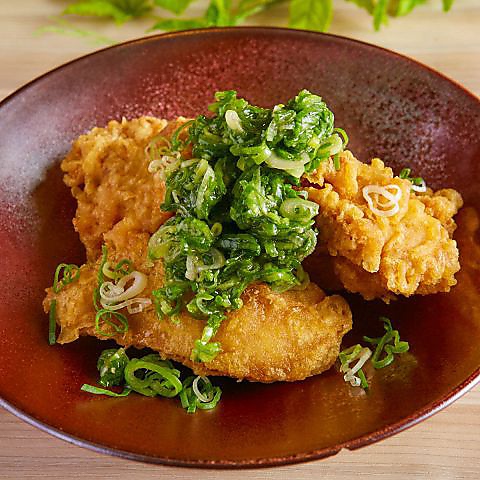 ねぎ塩鶏天
