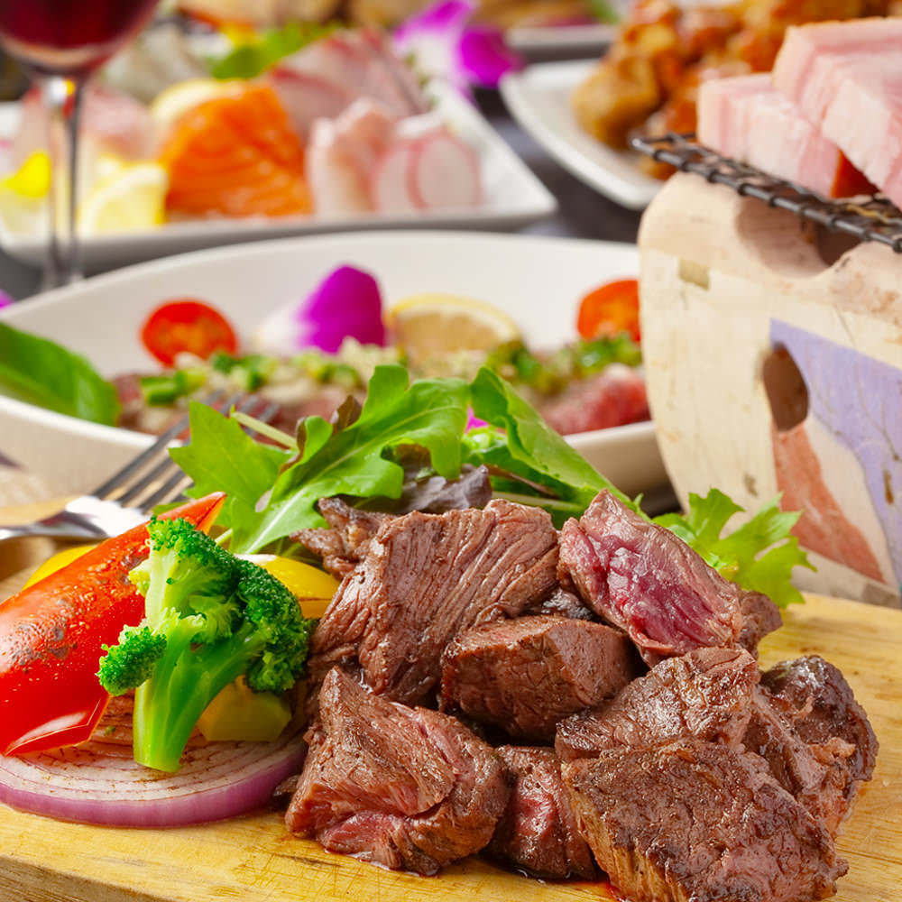 【定番】こだわり串揚げや絶品和食堪能!獅子舞定番のスタンダードコース《2.5時間飲み放題付》7品 3500円