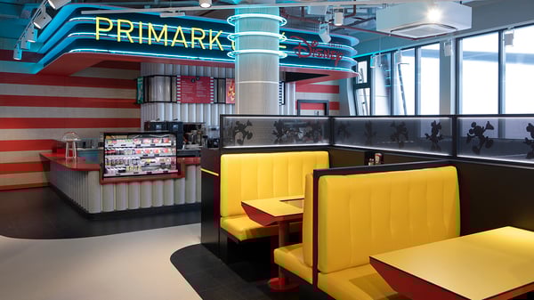 Inside shot of the Disney Cafe in worlds biggest Primark store in Birmingham