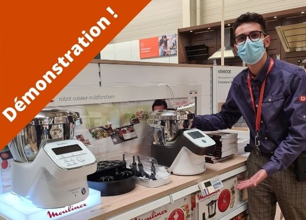 Venez profiter d'une démonstration Moulinex companion touch xl , la démonstration sera accompagnée d'un chef pour vous faire découvrir les possibilités de ce robot d'exception !