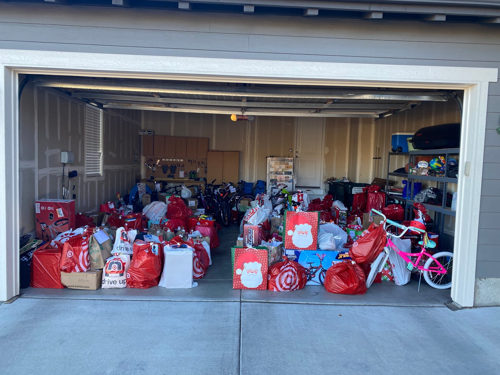 Over 250 gifts were collected