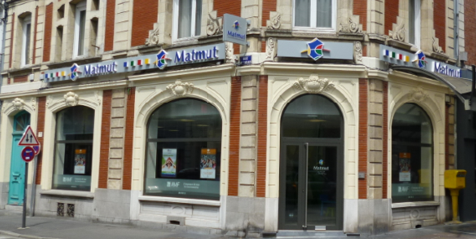 Façade de l'agence au 14 Rue des Treilles à Béthune