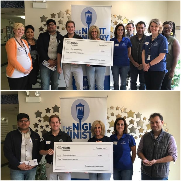 Char Schoenbach - The Night Ministry Receives Allstate Foundation Helping Hands Grant
