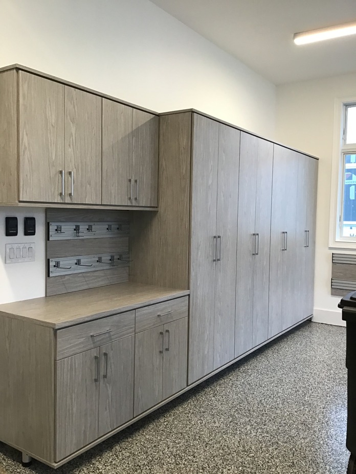 Garage Cabinets Custom garage cabinets and work bench