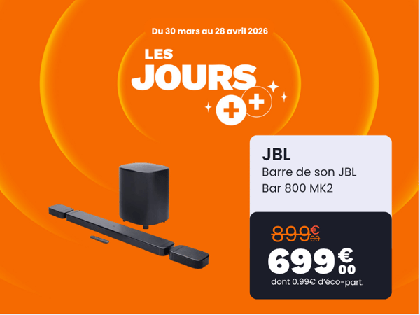 Les jours++ - Barre de son JBL Bar 800 MK2 à 699€