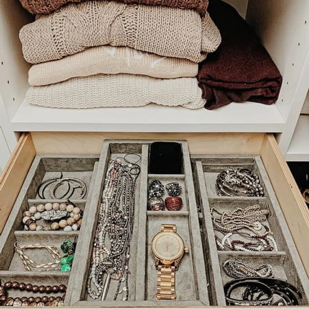 Have a place for everything! Everstyle drawer by California Closets Myrtle Beach, South Carolina.