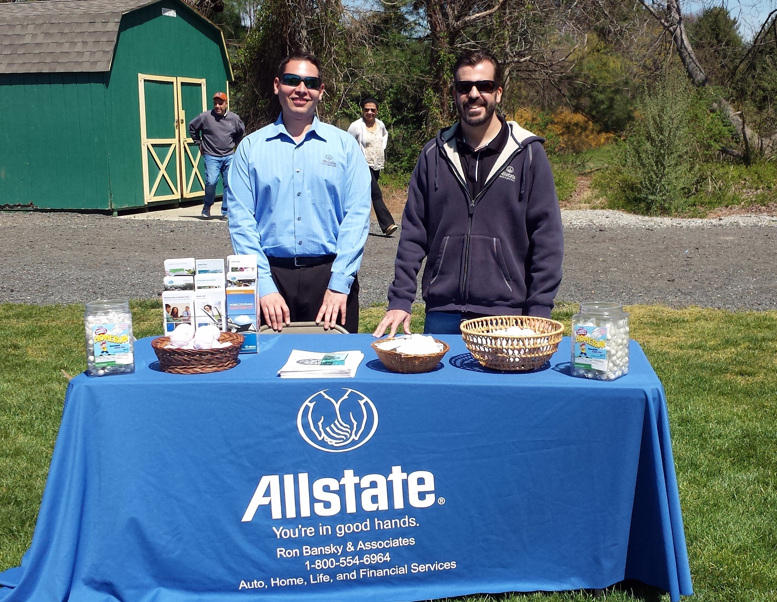 Jon and Ron at the opening day for West Windsor Little League