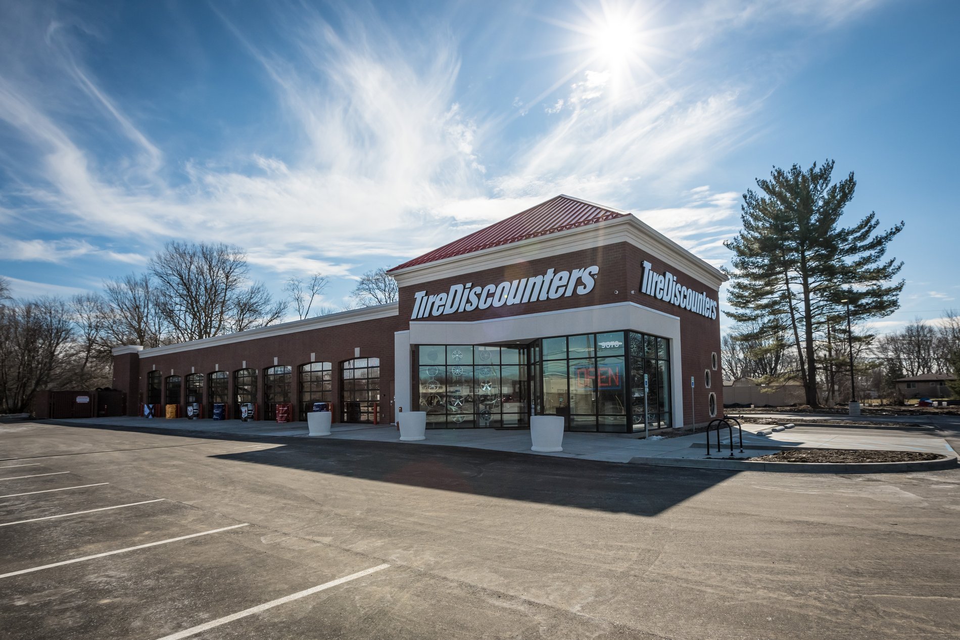 front of store