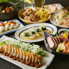 【おためしコース】食べ応え満点豚バラ1本焼き付き♪2時間飲み放題付き 《6品3000円》