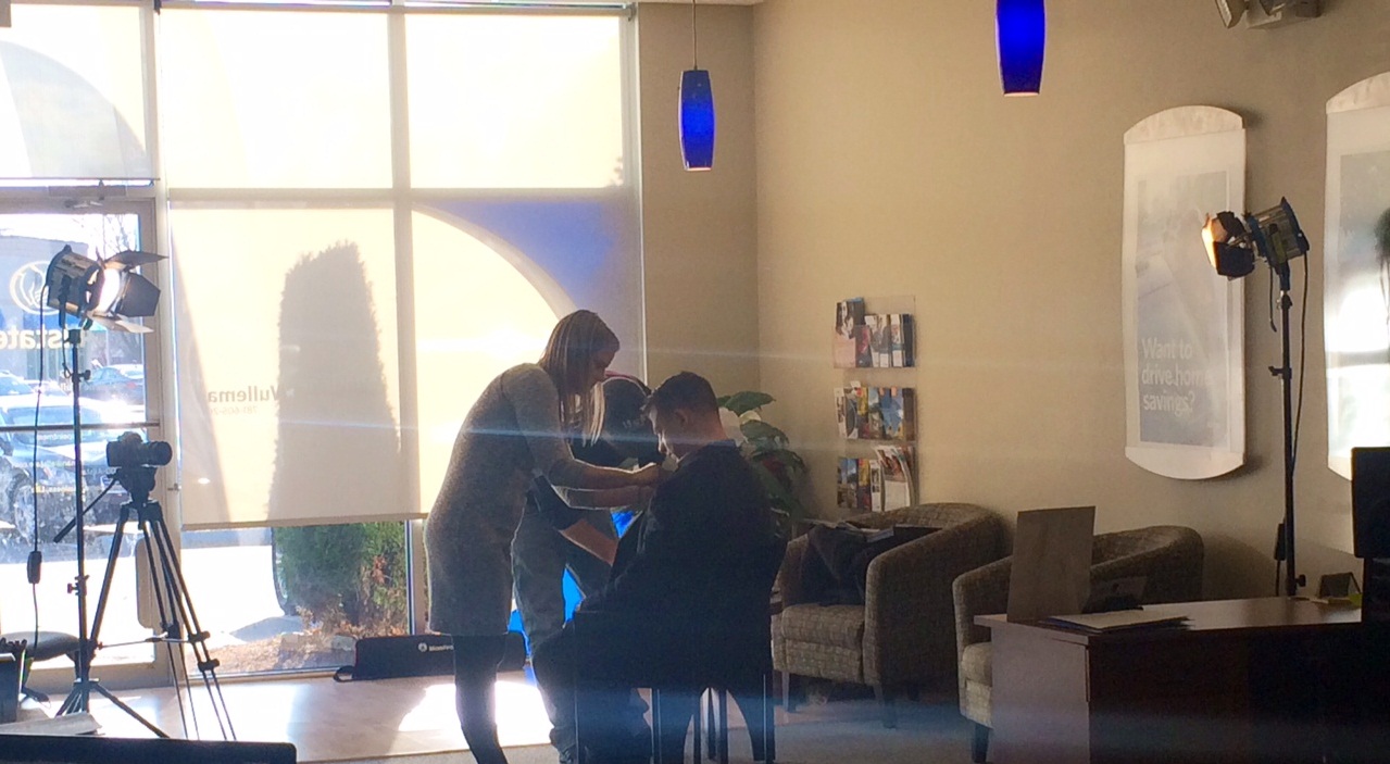 Filming in our office for Allstate's Trusted Advisor Program.