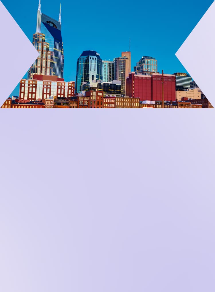 the skyline of Nashville, Tennessee