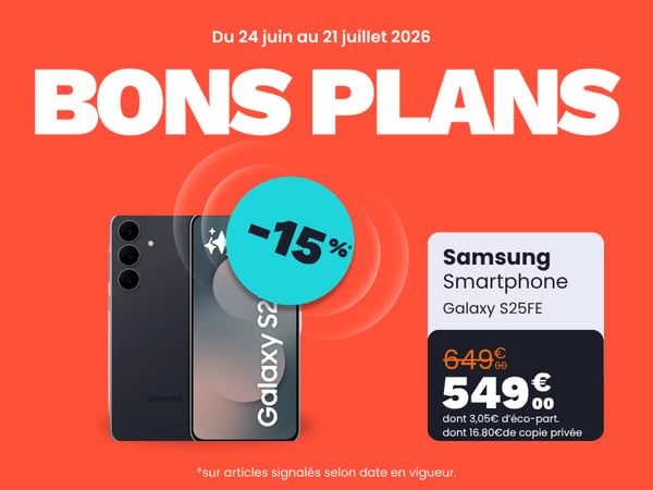 Smartphone SAMSUNG Galaxy S25FE Noir Absolu 128Go dans votre magasin Boulanger Saint Omer