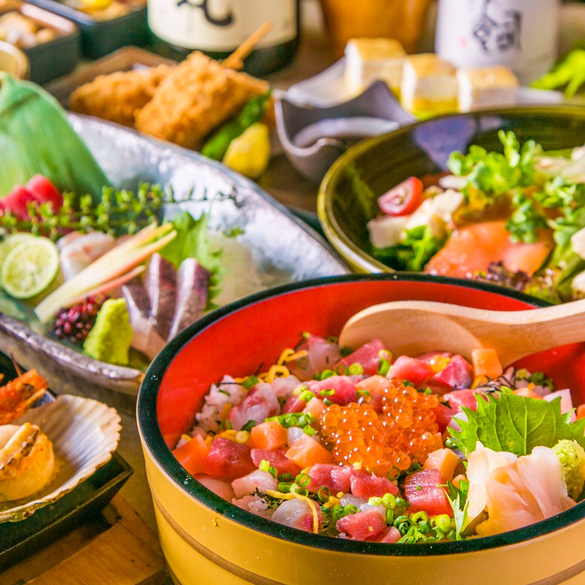 ■凜花-Rinka-■選べる牛鍋付き贅沢コース料理で宴会を華やかに【3時間飲み放題付き9品4980円】