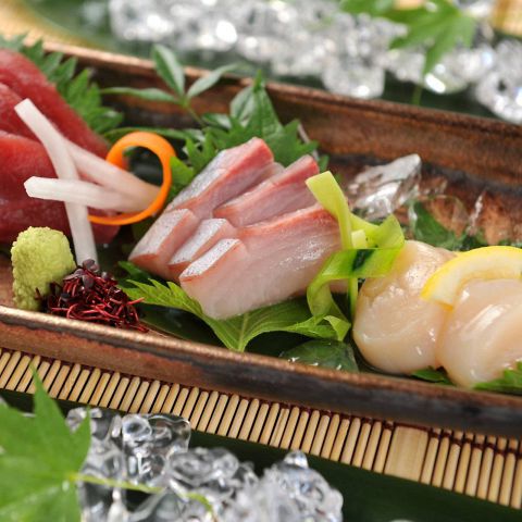 新鮮 鮮魚の三点盛り