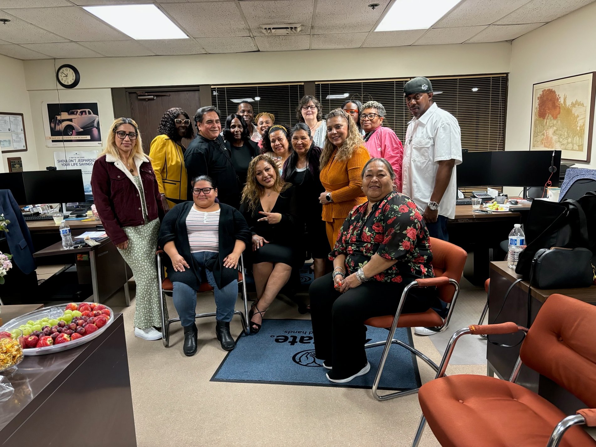 Hanging out with family, friends, and customers!