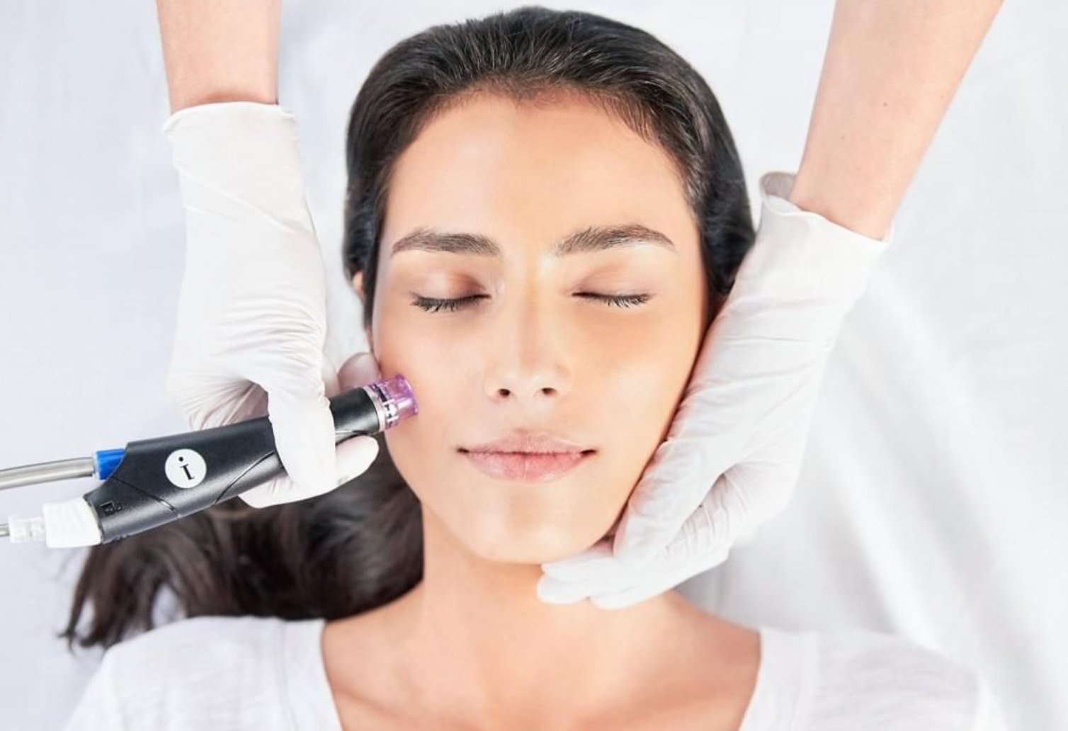Woman Receiving HydraFacial