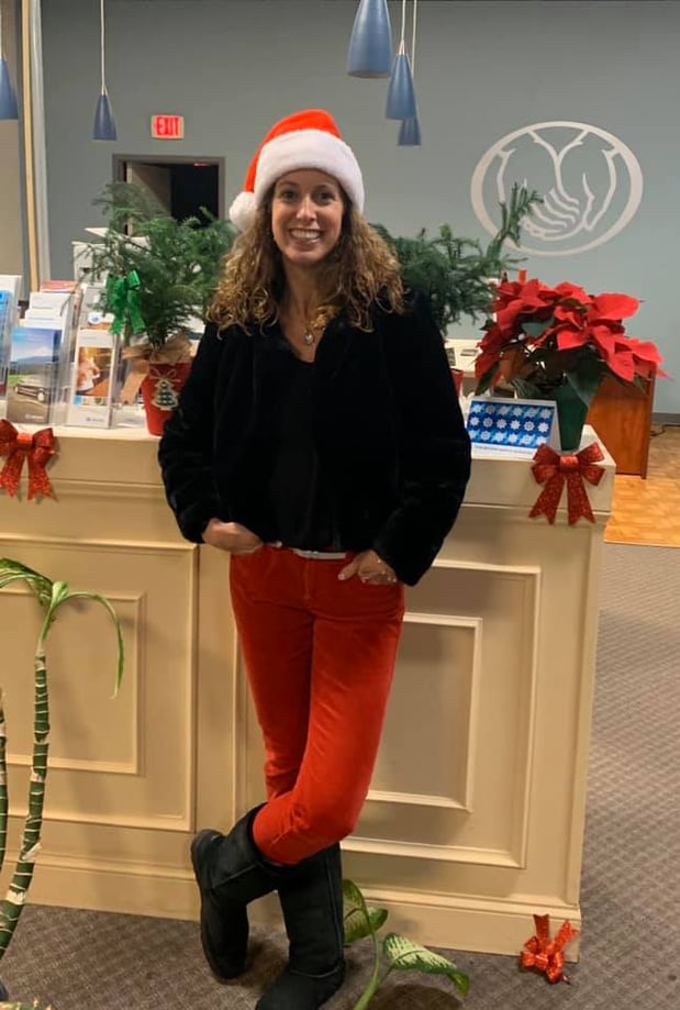 Celebrating the holidays at our Allstate car insurance agency in Manassas, VA!